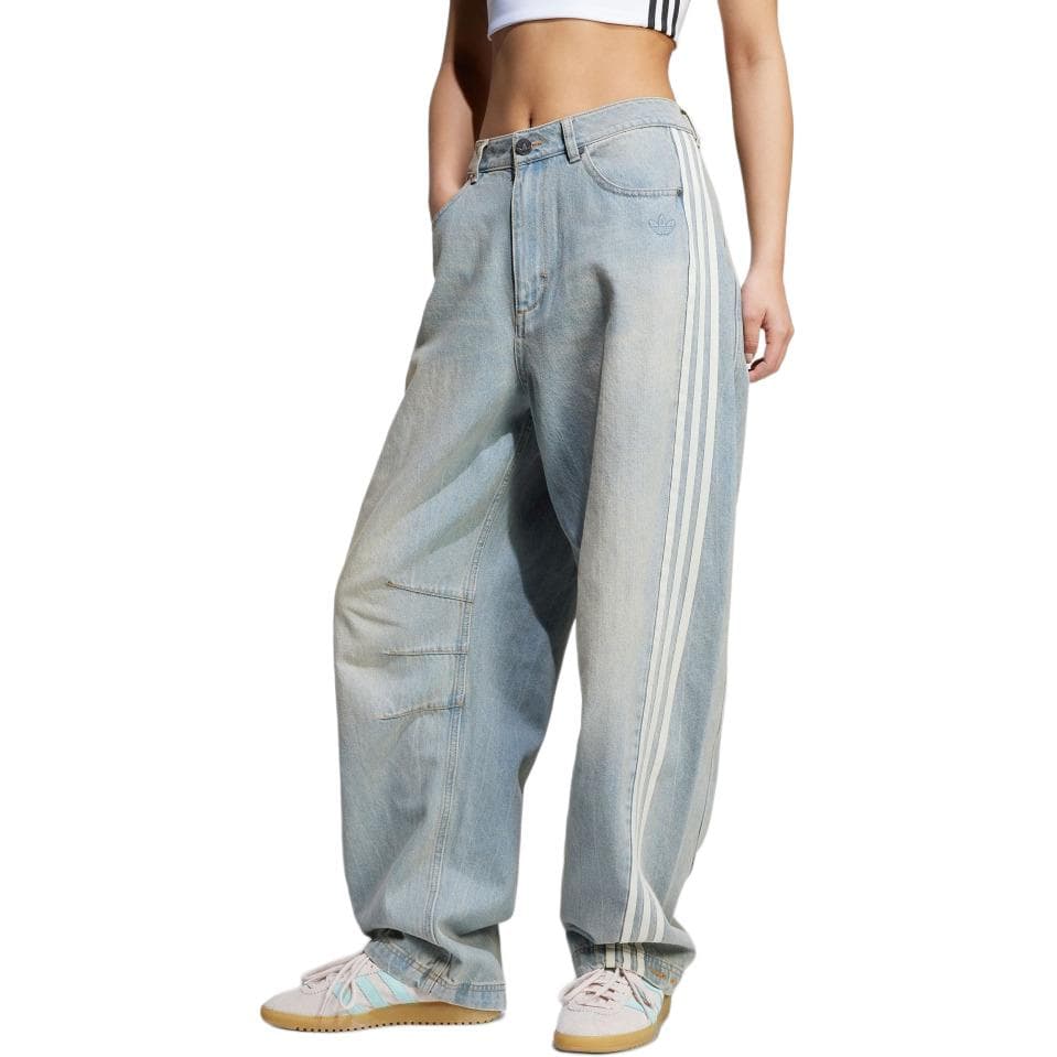 Джинсы Adidas Originals ADILENIUM Джинсы Женские Светлый Деним - изображение 3