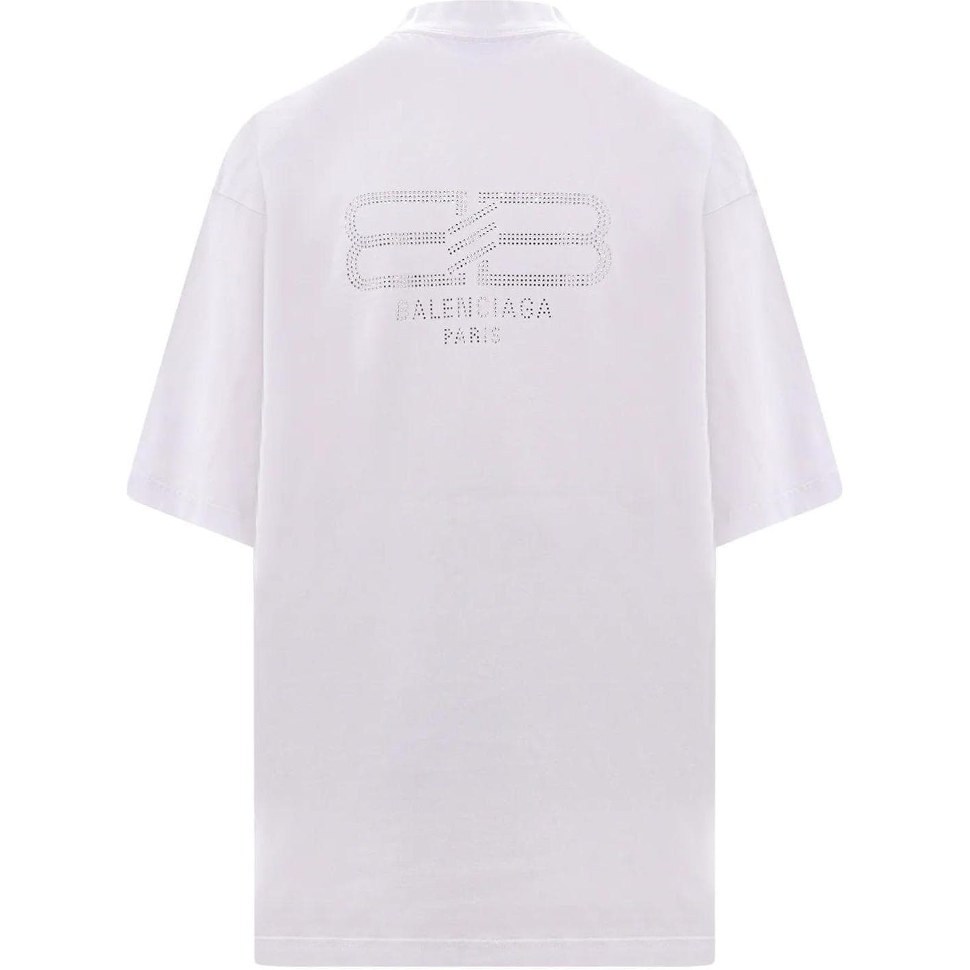 Футболка Balenciaga T-рубашка стандартного кроя унисекс белая - изображение 2