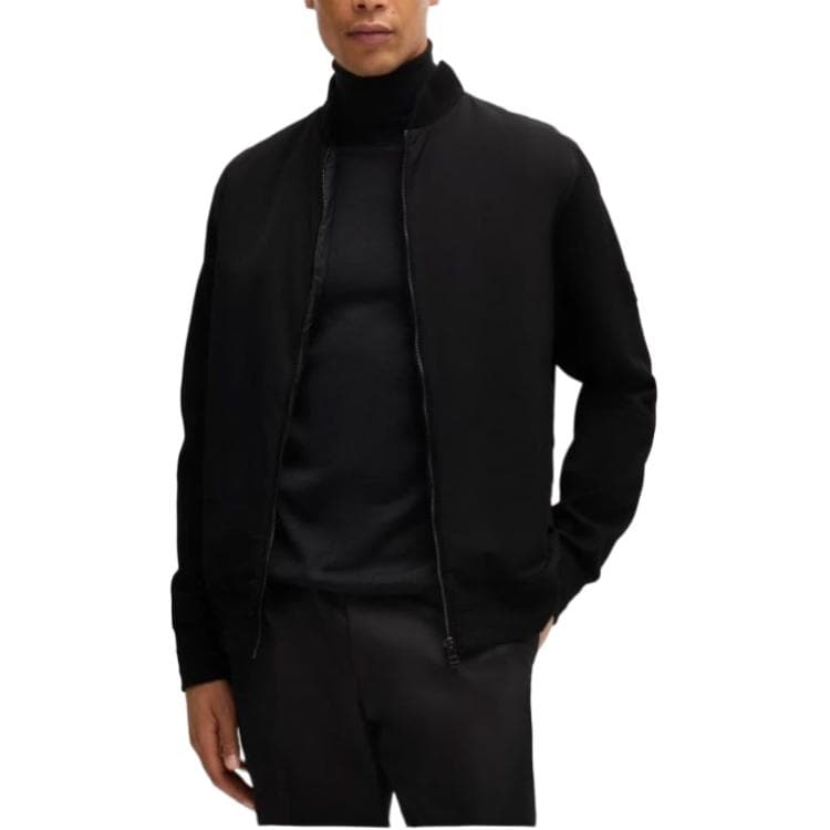 Зимняя куртка пуховик HUGO BOSS Хлопковый пуховик мужской черный - изображение 2