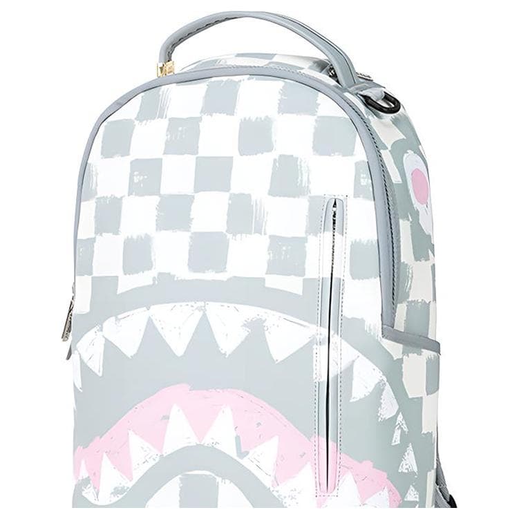 Рюкзак SPRAYGROUND ПВХ (поливинилхлорид) Рюкзак Стандартный (Standard) Унисекс Серый Белый - изображение 6