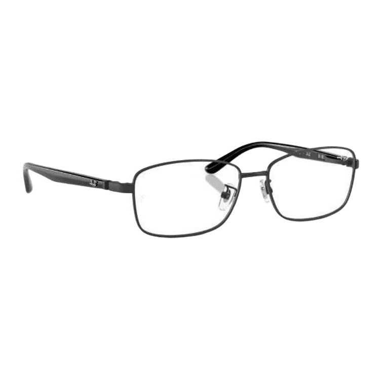 Оправа RayBan Металлические прямоугольные оправы для очков унисекс черные - изображение 3