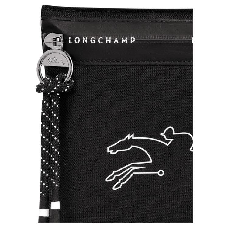 Сумка LONGCHAMP Переработанный материал Сумка для документов Клатч Женский Черный - изображение 4