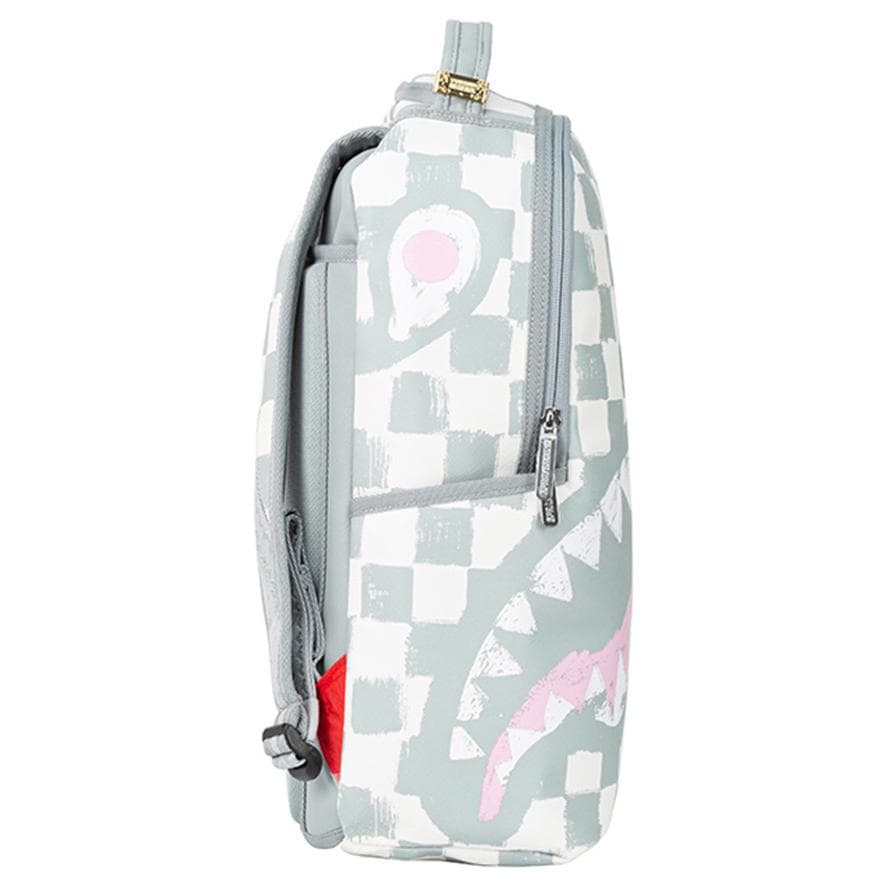 Рюкзак SPRAYGROUND ПВХ (поливинилхлорид) Рюкзак Стандартный (Standard) Унисекс Серый Белый - изображение 3