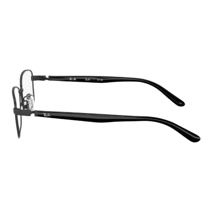 Оправа RayBan Металлические прямоугольные оправы для очков унисекс черные - изображение 4