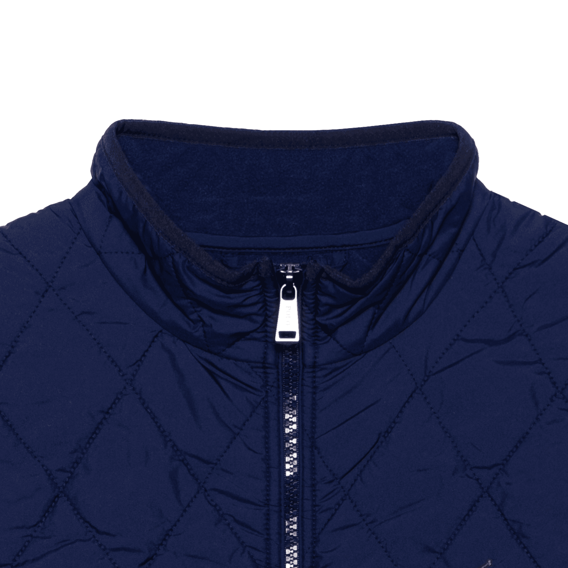 Polo Ralph Lauren FW24 Пони Вышивка Однотонный Воротник-стойка Без рукавов Молния Наполнитель Жилет Морской синий - изображение 5