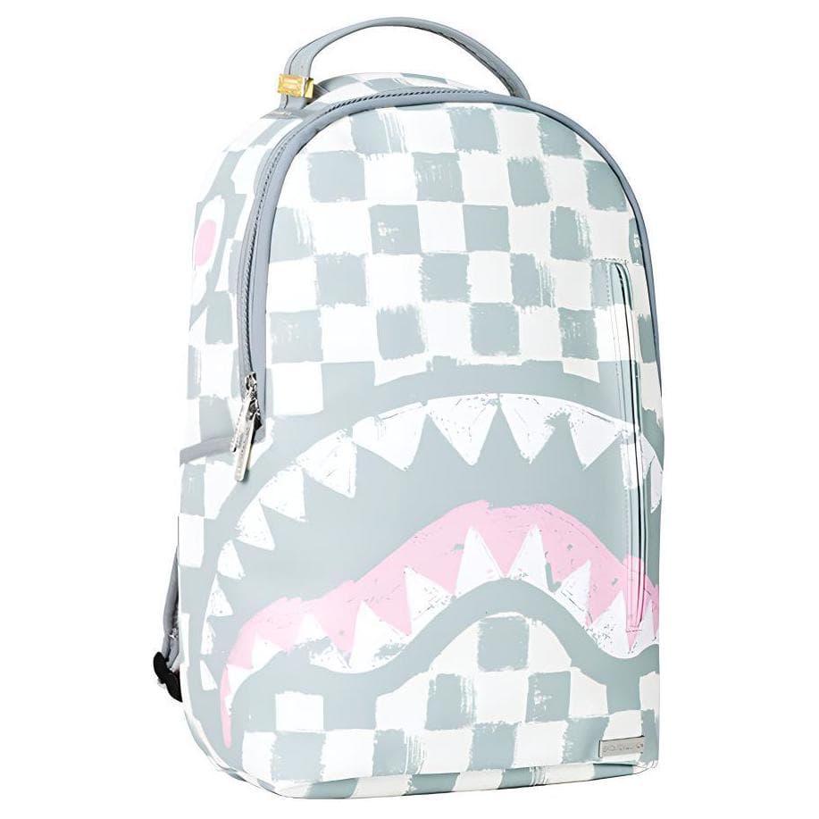 Рюкзак SPRAYGROUND ПВХ (поливинилхлорид) Рюкзак Стандартный (Standard) Унисекс Серый Белый - изображение 2