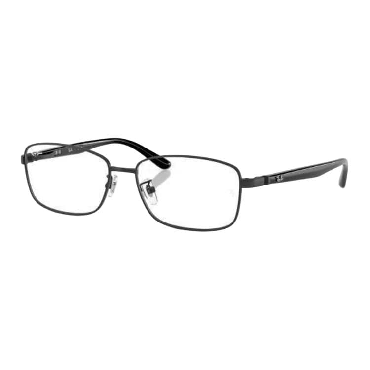 Оправа RayBan Металлические прямоугольные оправы для очков унисекс черные - изображение 1