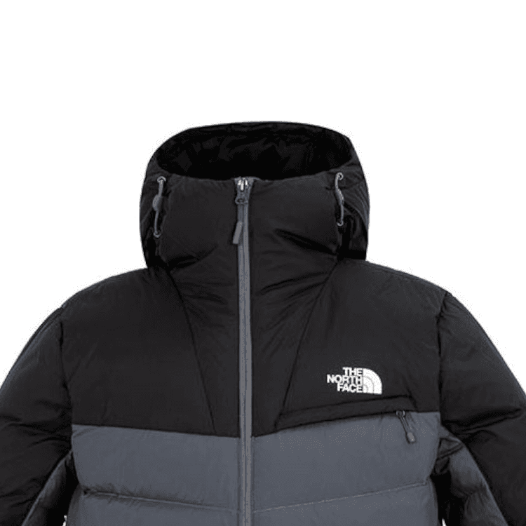Зимняя куртка The North Face 550 Hooded Down Jacket Gray - изображение 4