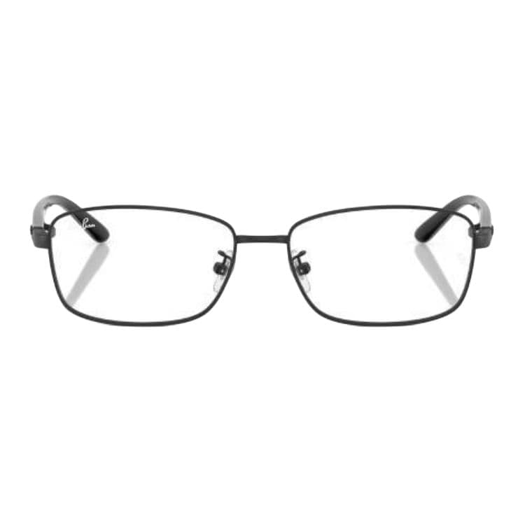 Оправа RayBan Металлические прямоугольные оправы для очков унисекс черные - изображение 2