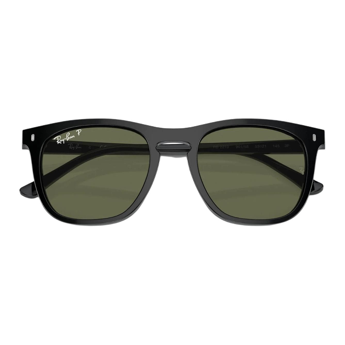Солнцезащитные очки RayBan Ацетатные Квадратные Солнцезащитные Очки Унисекс Черные - изображение 5