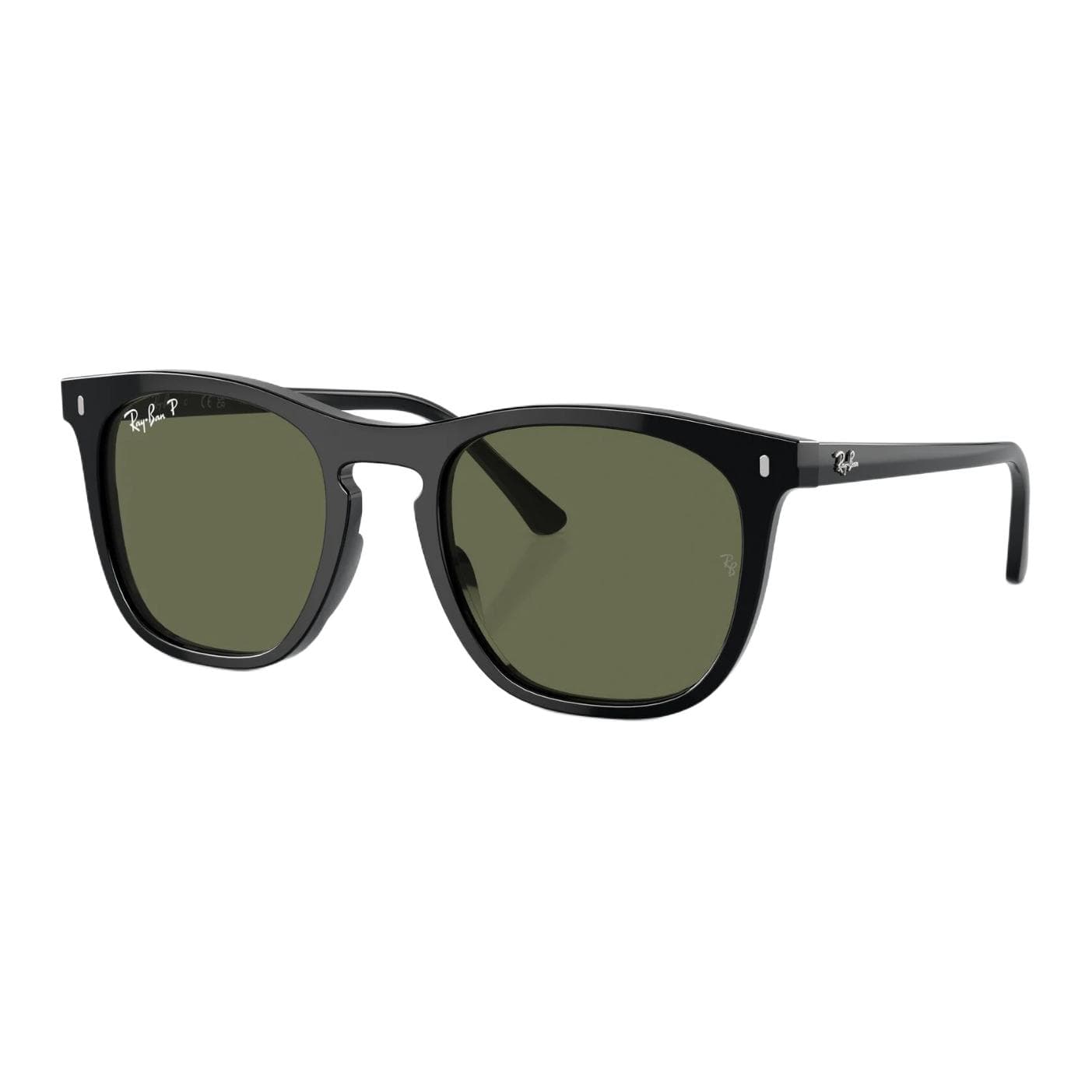 Солнцезащитные очки RayBan Ацетатные Квадратные Солнцезащитные Очки Унисекс Черные - изображение 1