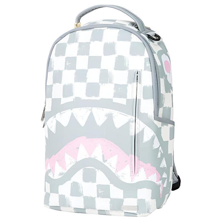 Рюкзак SPRAYGROUND ПВХ (поливинилхлорид) Рюкзак Стандартный (Standard) Унисекс Серый Белый - изображение 4