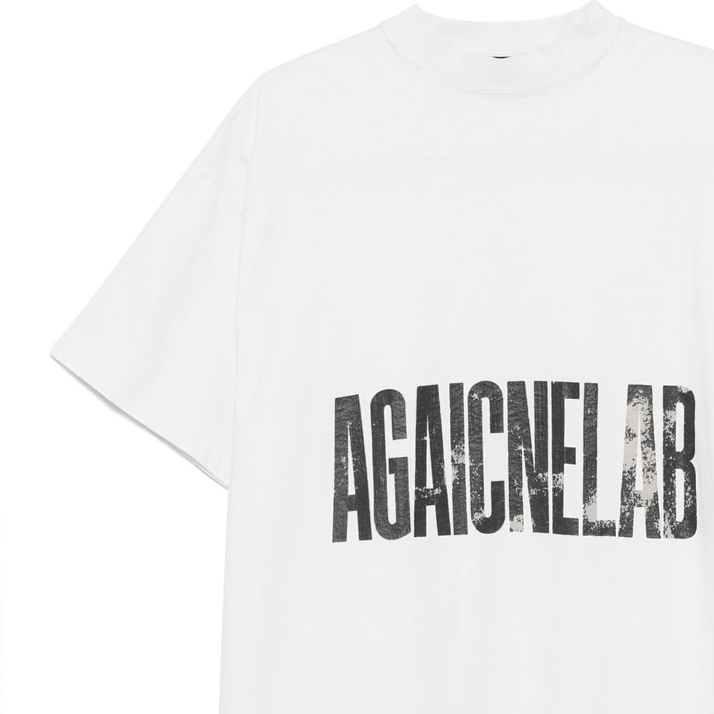 Футболка Balenciaga FW23 T-Shirt Стандартный крой Мужской Белый - изображение 2