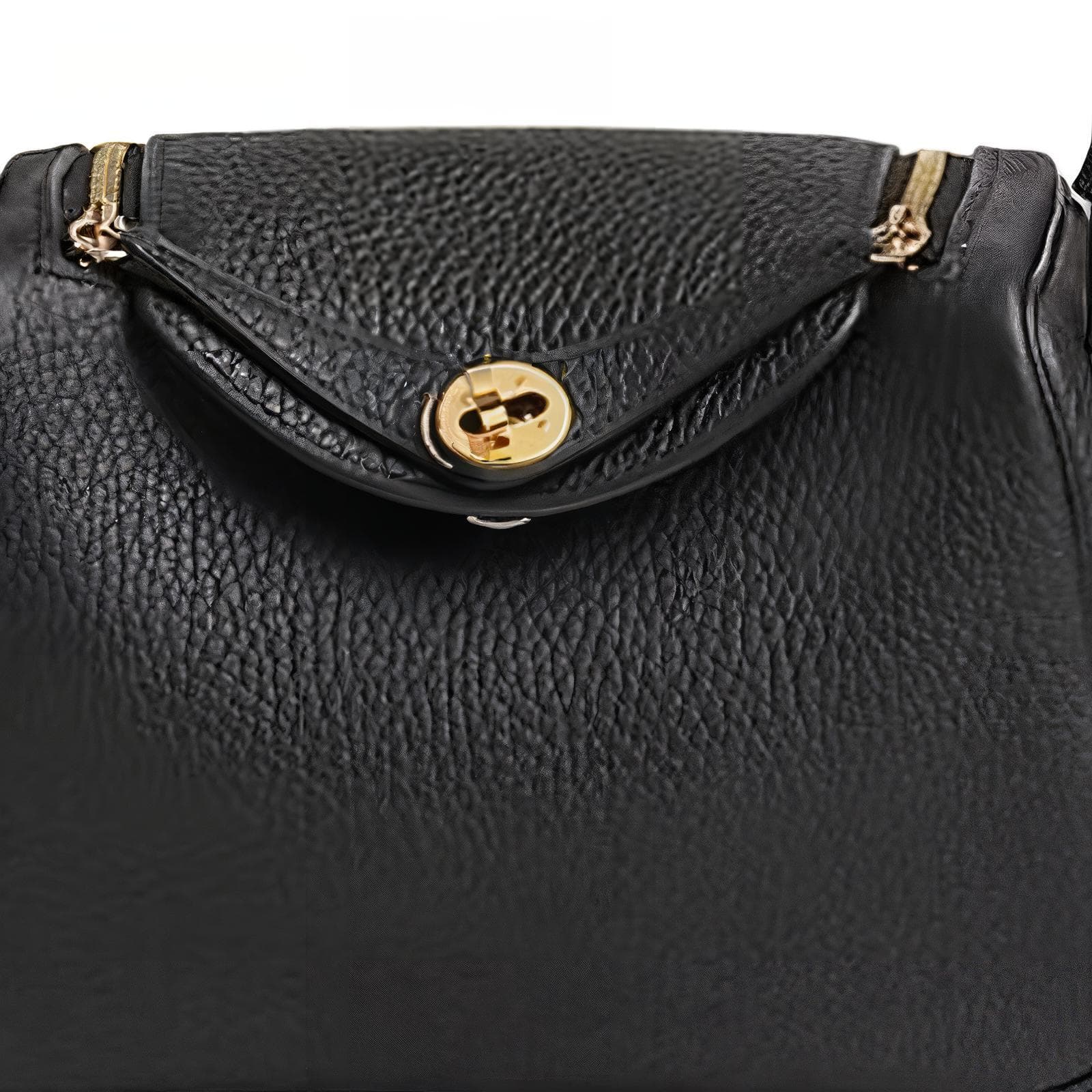 Сумка через плечо HERMES Lindy II mini Clemence 89 Noir - изображение 7