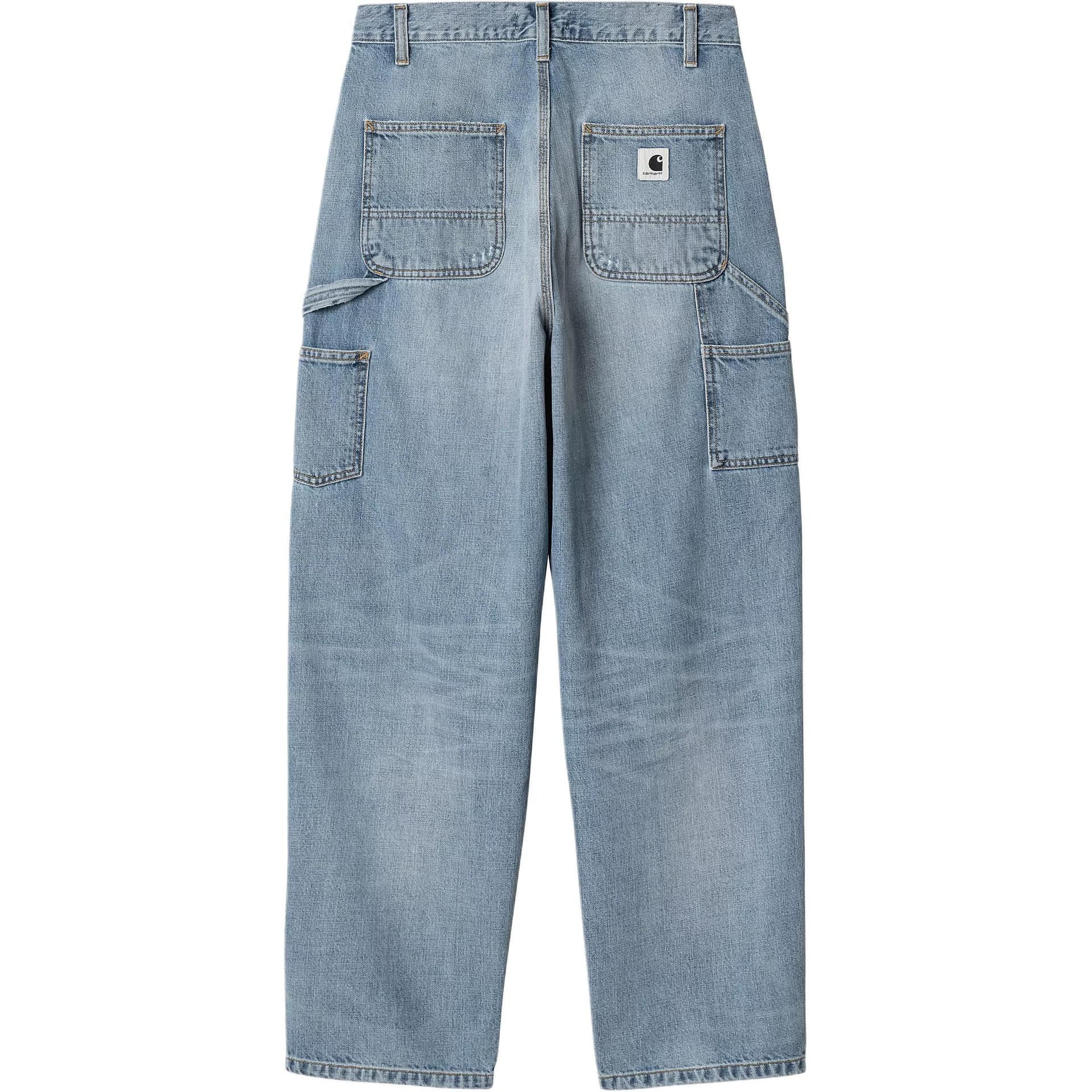 Джинсы Carhartt WIP Single Knee Джинсы Женские Светло-Синий - изображение 2