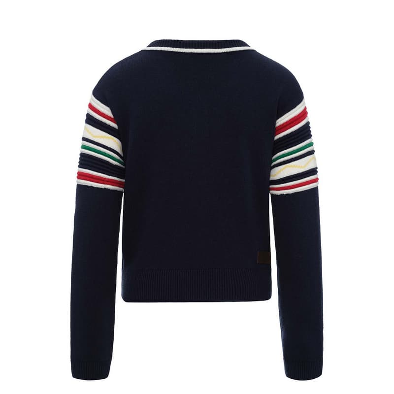 Кофта LI NING 1990 Трикотаж Женские Темный корабельный синий - изображение 2