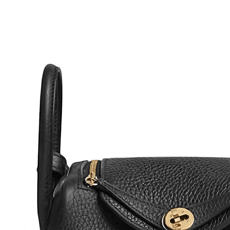 Сумка через плечо HERMES Lindy II mini Clemence 89 Noir - изображение 6