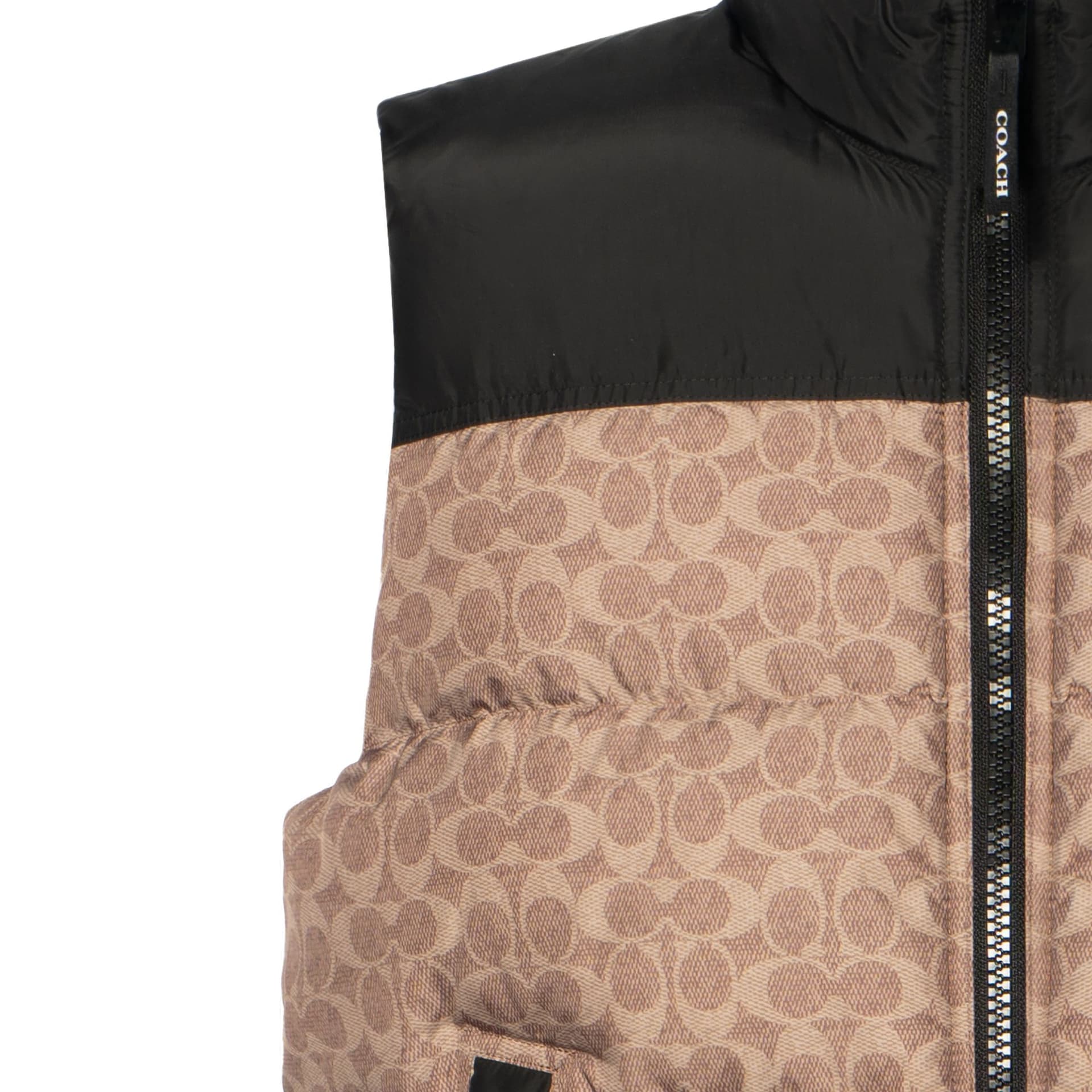 Жилет COACH FW24 Мужской жилет коричневый желтый - изображение 7