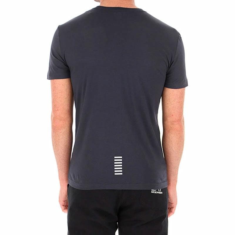 Футболка Emporio Armani EA7 Letter Print T-Shirt Black - изображение 4