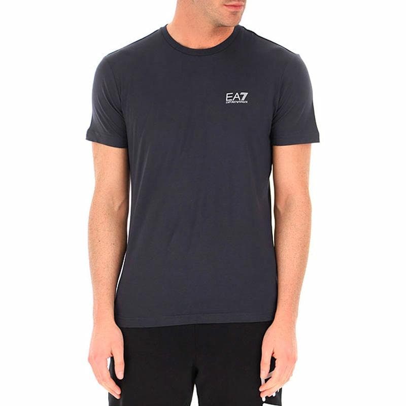 Футболка Emporio Armani EA7 Letter Print T-Shirt Black - изображение 3