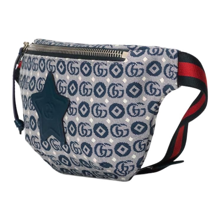 Поясная сумка Gucci GG Star Logo Belt Bag Blue Kids - изображение 2
