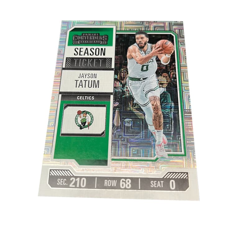Коллекционные карточки PANINI Celtics Джейсон Татум Шар Game Ticket Mojo Скидка Скидка Лабиринт Элегантный Игровая Карта РАРная Карта - изображение 1