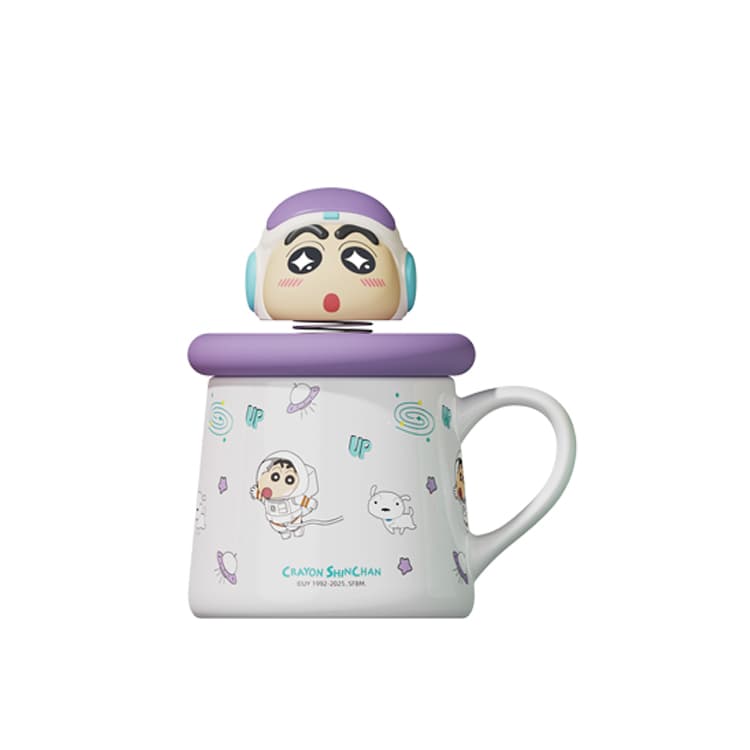 Crayon Shinchan Милый стиль Кружка с крышкой для горячих напитков 350 мл - изображение 1