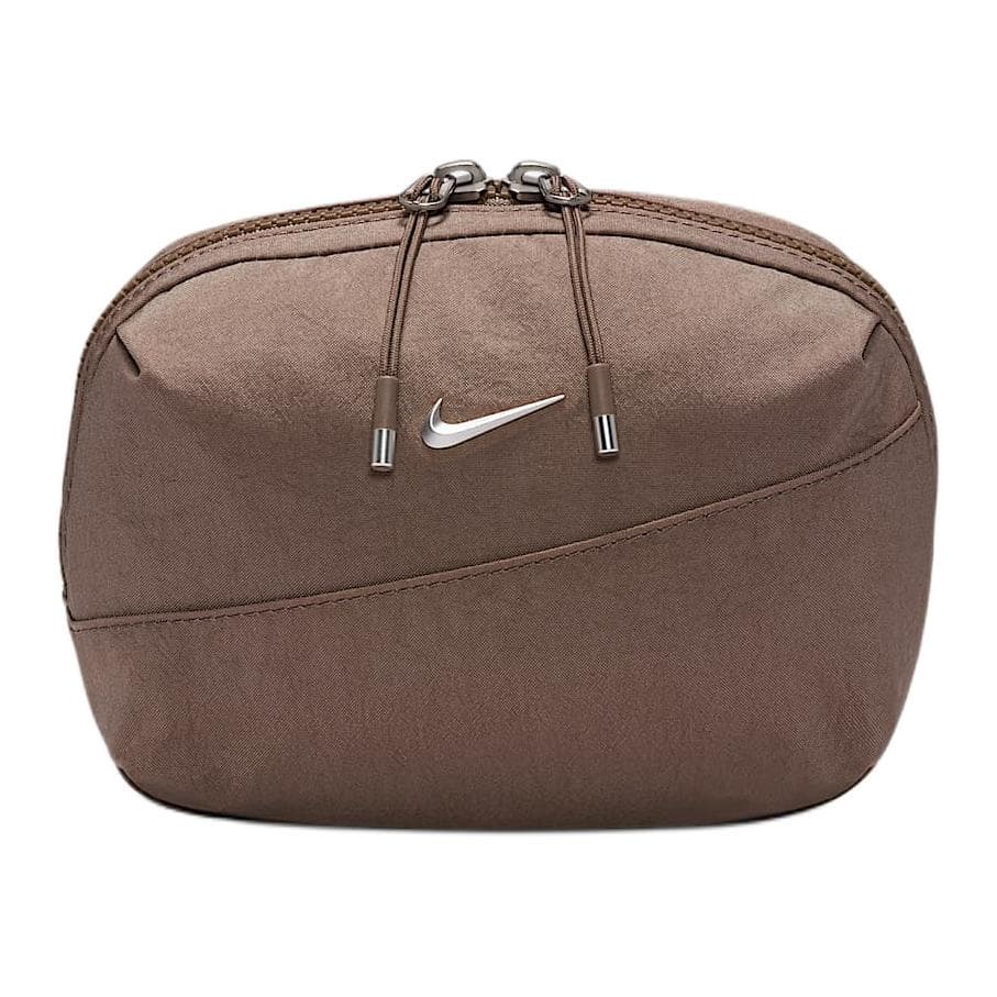 Поясная сумка Nike Aura Нейлоновая поясная сумка (бандана) Стандартная (стандартная) Унисекс Норковая коричневая и матовая серебряная - изображение 1