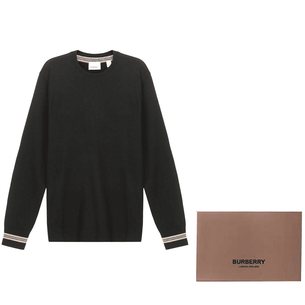 Кофта Burberry Черные Мужские Свитера - изображение 4