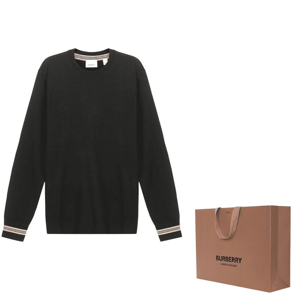 Кофта Burberry Черные Мужские Свитера - изображение 3
