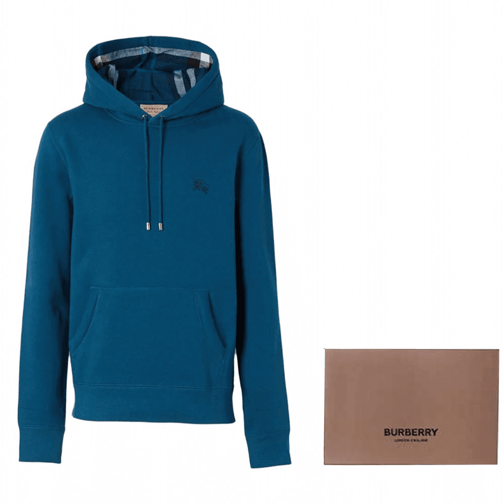 Худи Burberry Hoodie Mineral Blue — фото 9