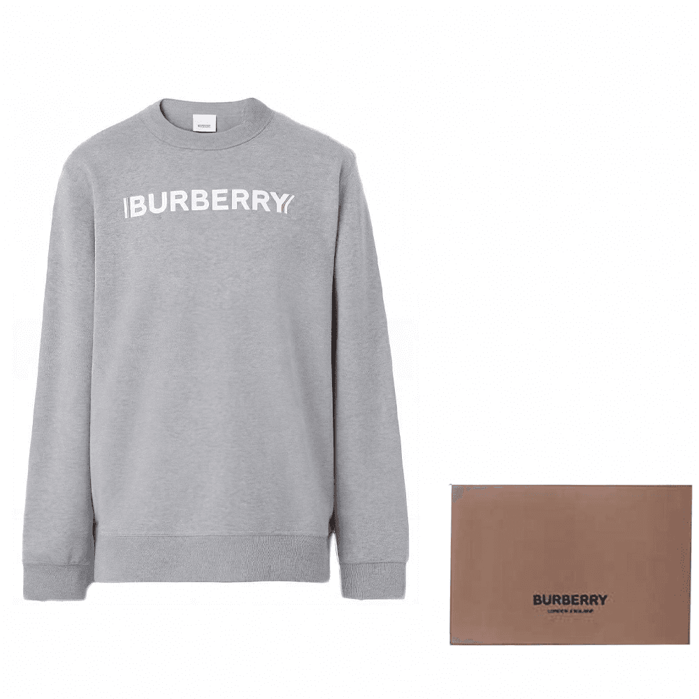 Кофта Burberry Sweatshirt Light Grey — фото 7