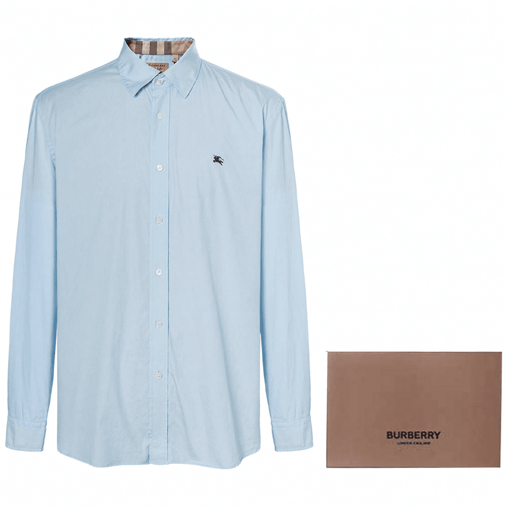 Рубашка Burberry Logo Print Check Shirt — фото 4