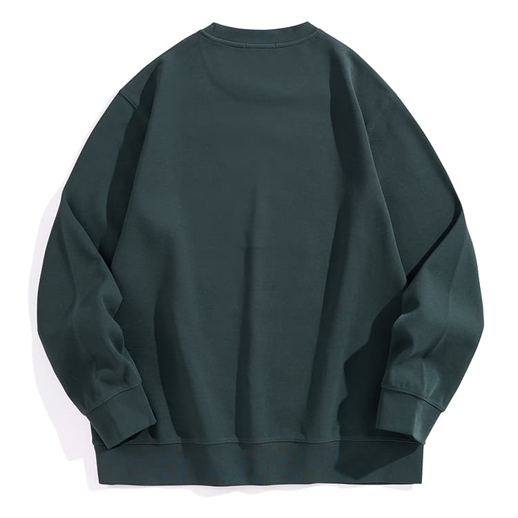 Кофта PEACEBIRD MEN Embroidered Crewneck Sweatshirt Dark Green - изображение 2