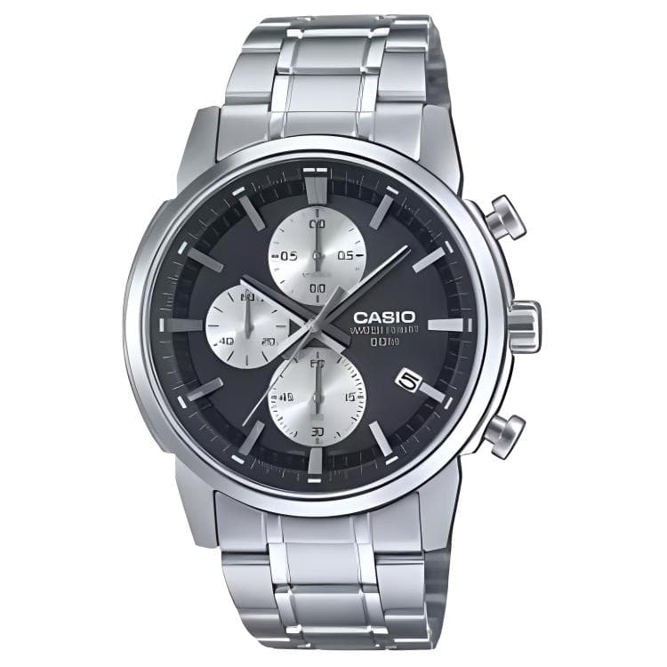 Часы CASIO Кварцевый механизм нержавеющая сталь шнуровка часы унисекс черный циферблат - изображение 1