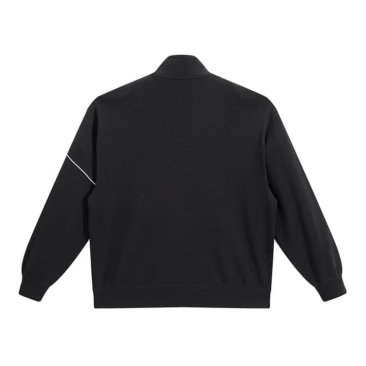 Кофта PEACEBIRD MEN Colorblock Embroidered Zip Sweatshirt Black - изображение 2