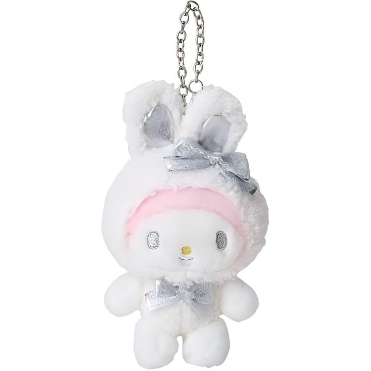 Санрио First Snow Bunny Collection My Melody Мягкие брелоки-игрушки 15 см Длина корпуса - изображение 1