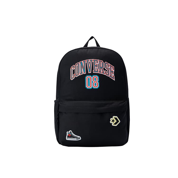 Рюкзак Converse 18L Повседневный классический логотип Полиэстер Рюкзак Средний Глубокий черный - изображение 1