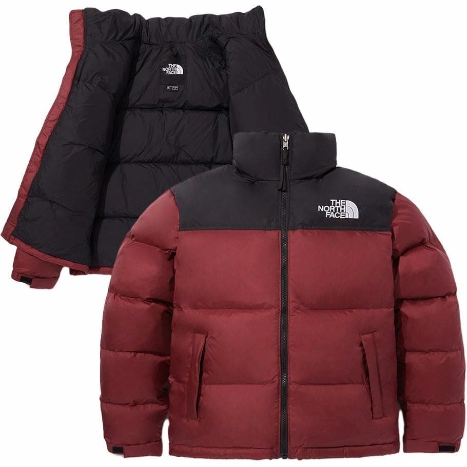 Зимняя куртка The North Face Logo Print Zip Hoodie Jacket Red - изображение 2