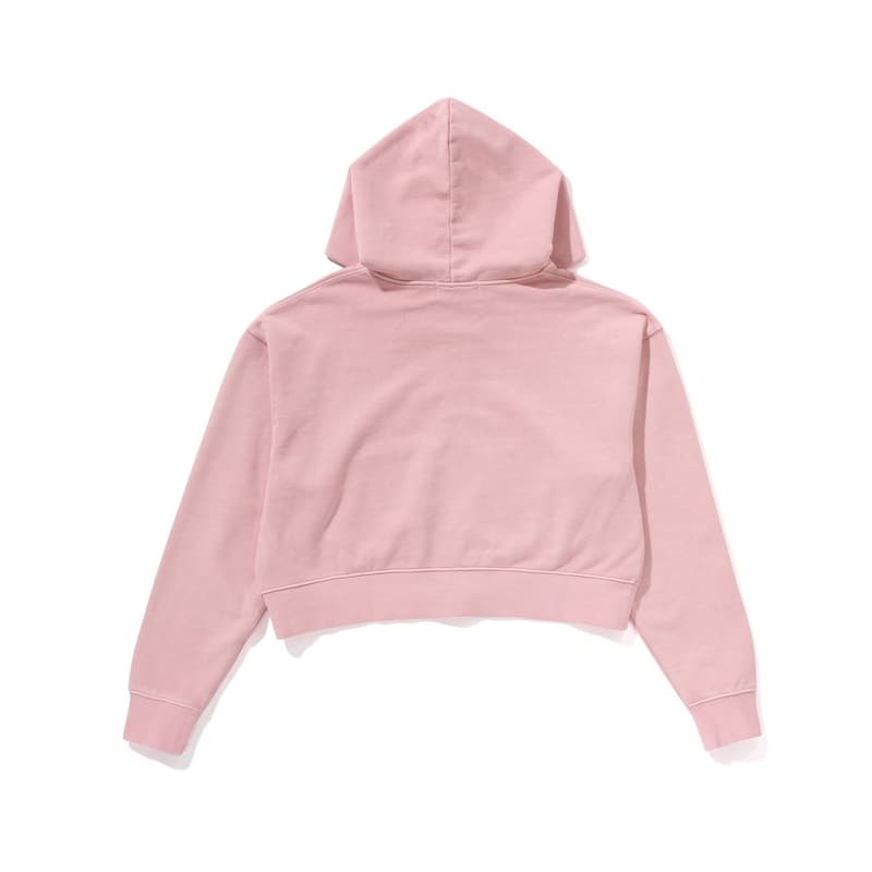 Худи A BATHING APE SS25 Женская короткая толстовка на молнии с капюшоном - изображение 4