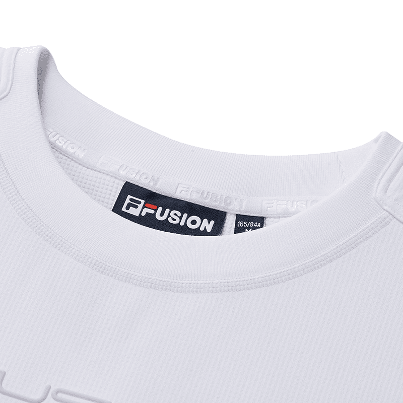 Худи FILA FUSION Женская короткая толстовка Стандартный белый - изображение 3