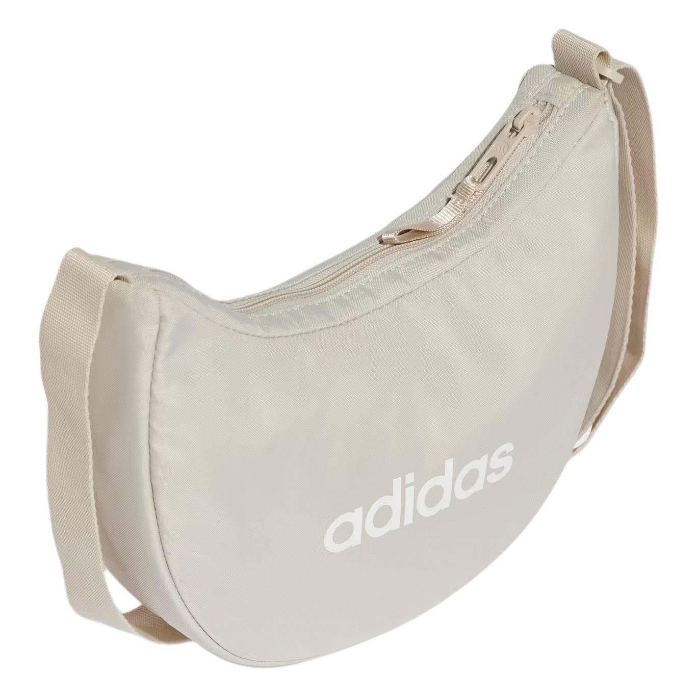 Мини-сумка Adidas Полиэстеровая ткань Сумка через плечо Стандартная (стандартная) Унисекс Белая - изображение 2