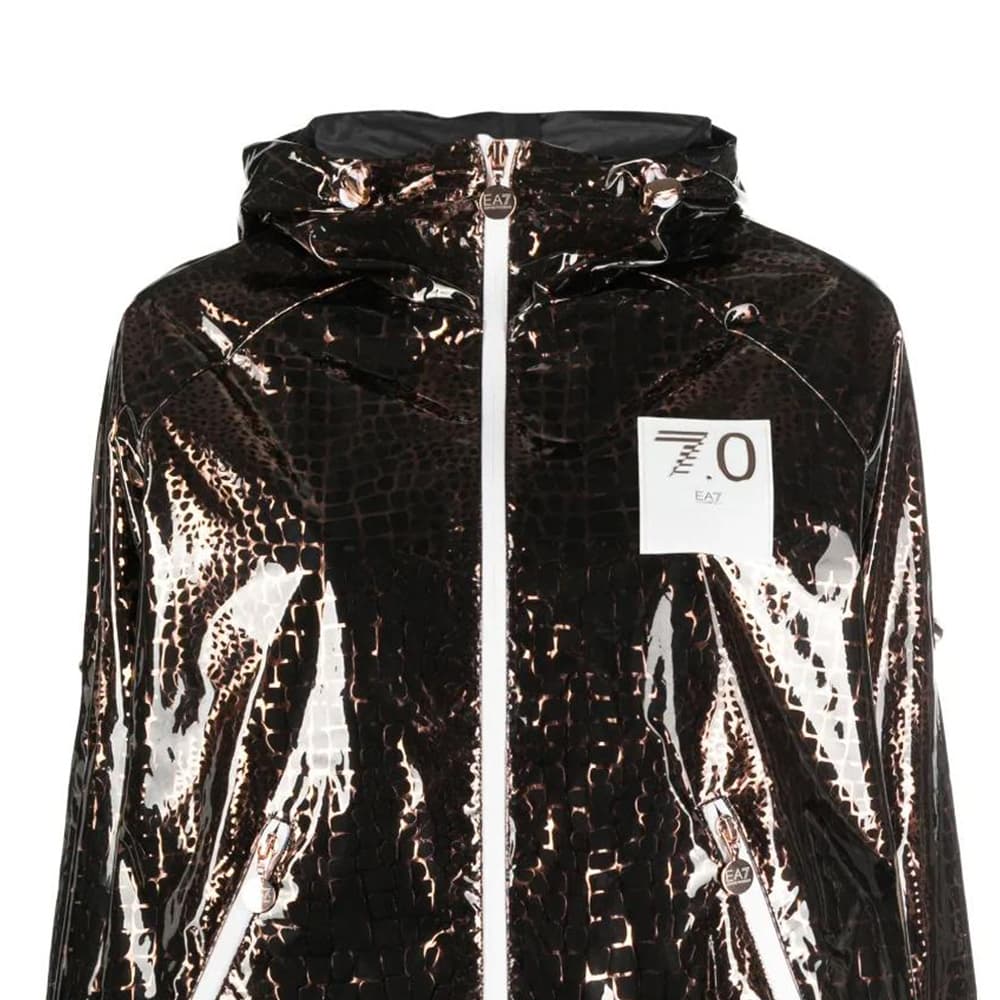 Куртка EMPORIO ARMANI EA7 Куртки Пальто Женские Коричневый - изображение 6