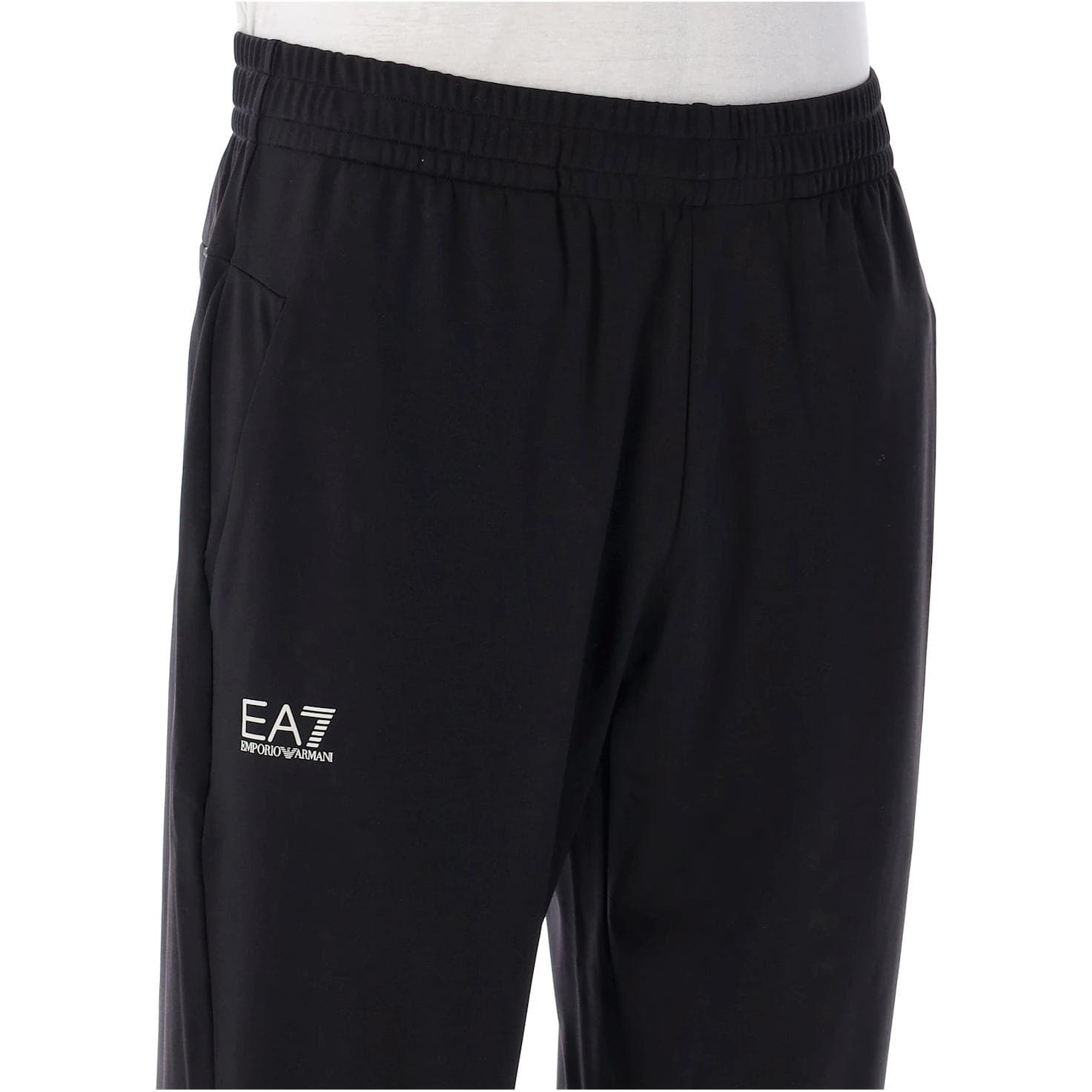 Штаны EMPORIO ARMANI EA7 Вязаные спортивные брюки мужские черные - изображение 3