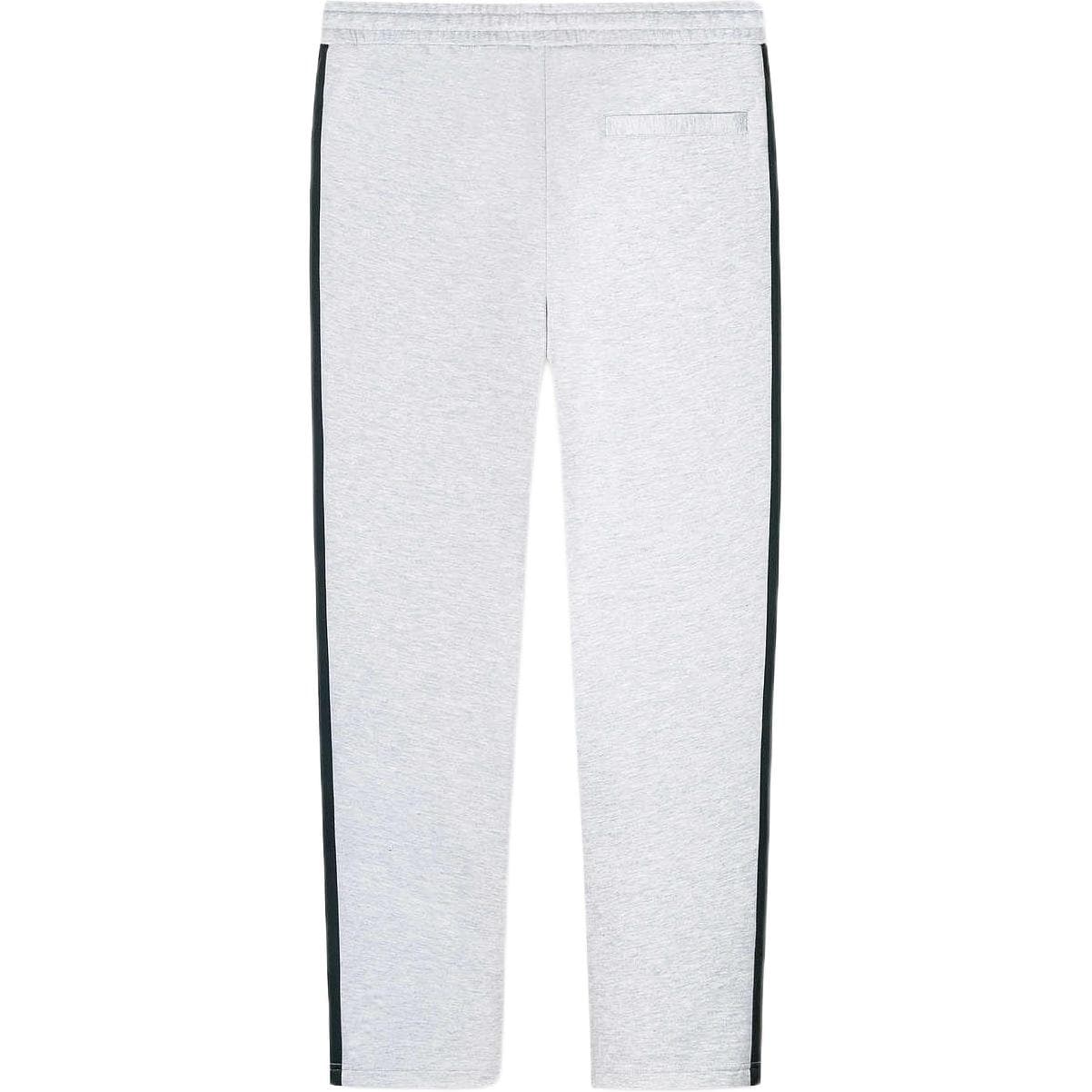 Штаны KARL LAGERFELD / Karl Lagerfeld Jeans Уличные брюки прямого кроя с микроэластичным принтом Мужские серые - изображение 2