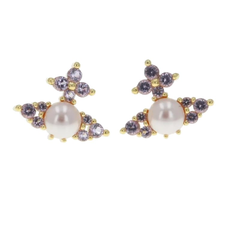 Серьги Серьги-гвоздики Vivienne Westwood женские фиолетовые - изображение 1