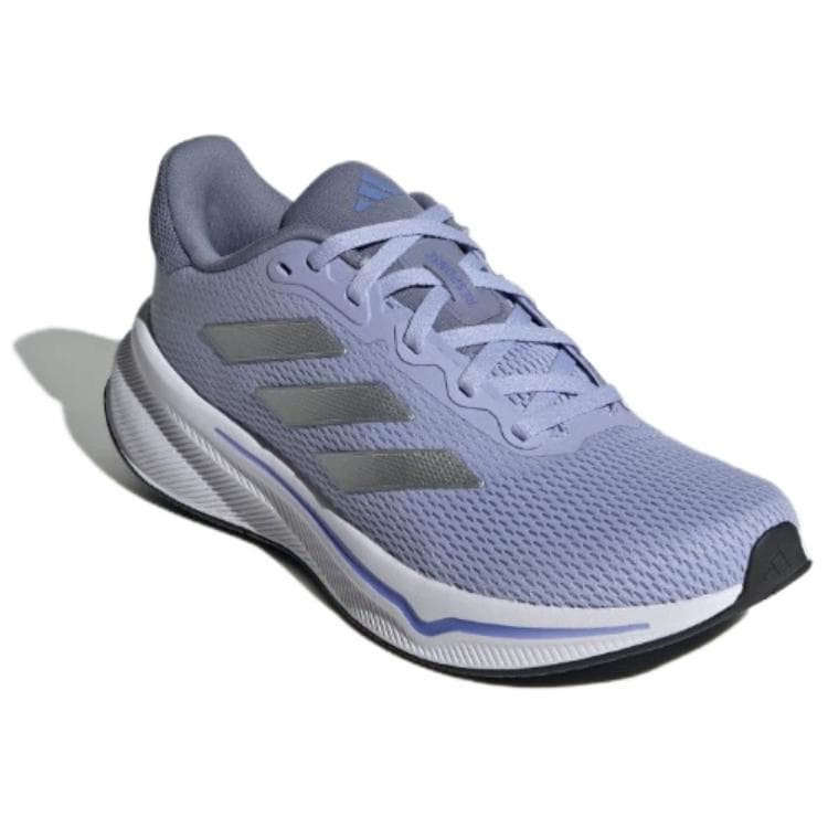 Кроссовки для бега Adidas Противоскользящие Износостойкие Низкие Беговые Кроссовки Женские Фиолетовые Серебряные - изображение 3