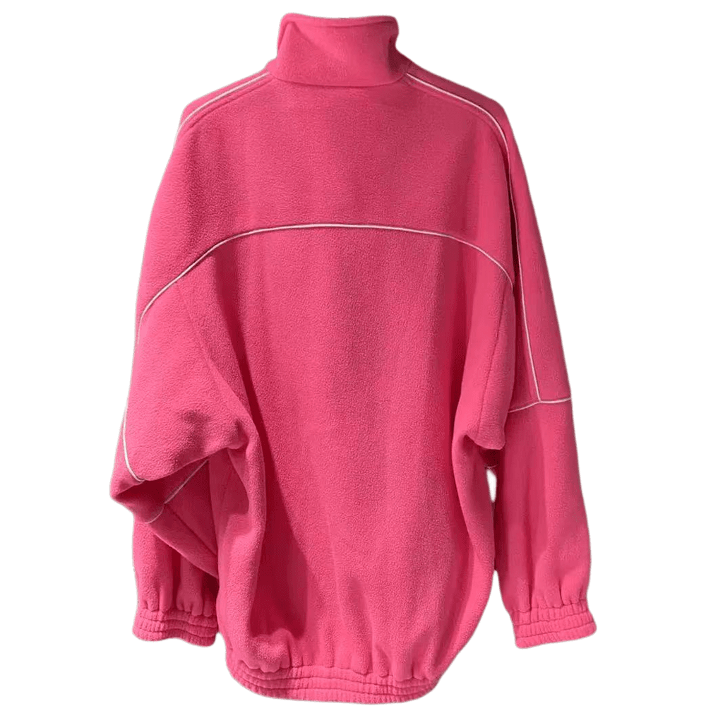 Куртка Balenciaga SS21 Reversible Fleece Jacket Fluorescent Pink - изображение 2