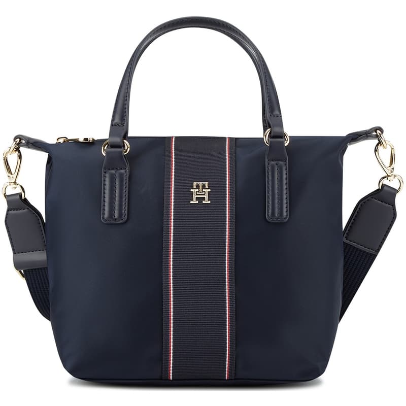 Сумка Tommy Hilfiger Полиамид Сумка Большая Женская Темно-Синяя Белая - изображение 1