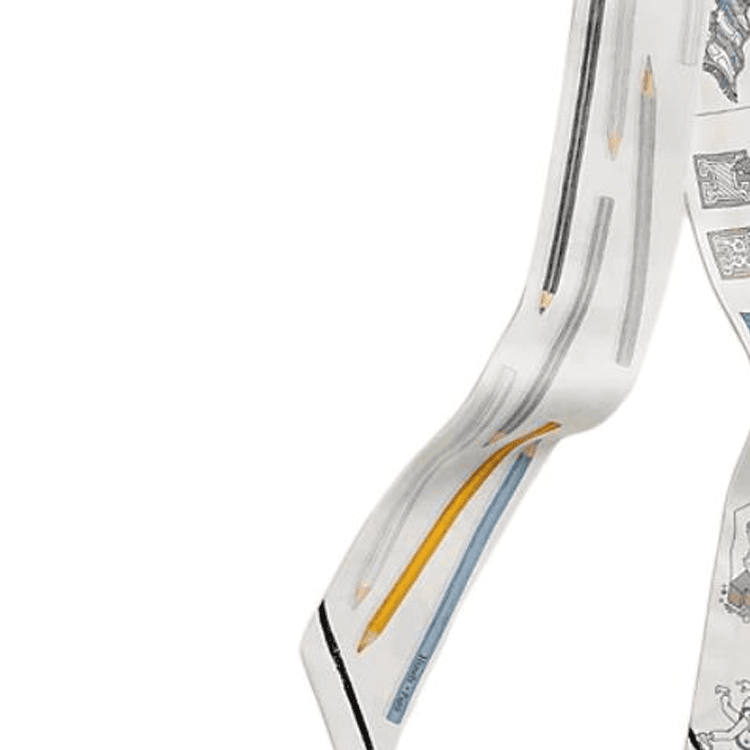 Платок HERMES Шарфы из шелка Тутовый Женские Белые - изображение 2